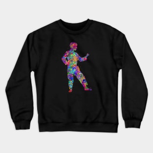 Taekwondo watercolor art Crewneck Sweatshirt